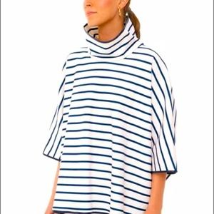 NWOT Tuckernuck navy and white stripe poncho